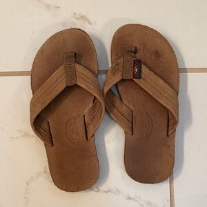 Kid Rainbow Sandals Brown Flip Flops